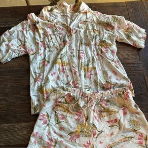 Olivaceous | Tropical Print Safari Set